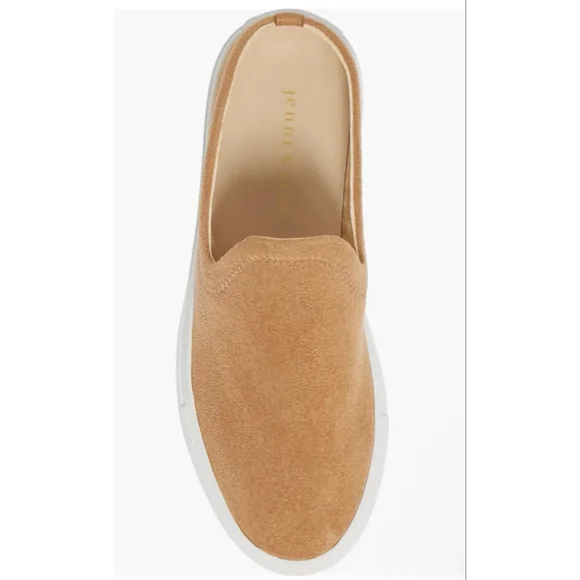 New Jenni Kayne Suede Mule Slip On Sneakers Brown White Size 40/9.5-10 - Picture 5 of 7